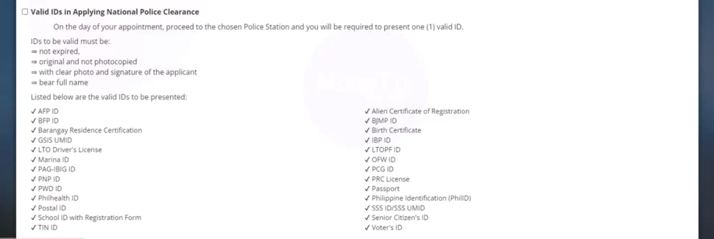 National Police Clearance - Police Clearance Online 2025 (Updated) 2 valid-ids