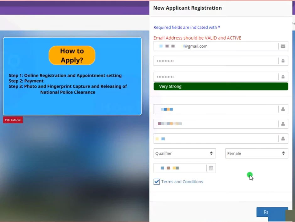 National Police Clearance - Police Clearance Online 2025 (Updated) 3 register-an-account